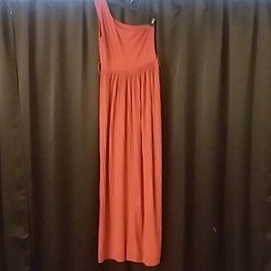Orange Full Length Dress
